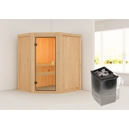 Sauna »Faurin «, BxTxH: 170 x 198 x 151 cm, 9 kW Ofen mit integr. Steuerung