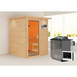 Sauna »Sandra «, BxTxH: 173 x 191 x 159 cm, 9 kW Bio Ofen mit ext. Steuerung