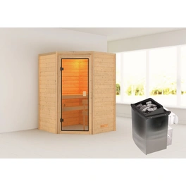 Sauna »Antonia «, BxTxH: 145 x 187 x 145 cm, 9 kW Ofen mit integr. Steuerung