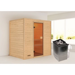 Sauna »Selena «, BxTxH: 196 x 187 x 145 cm, 9 kW Ofen mit integr. Steuerung