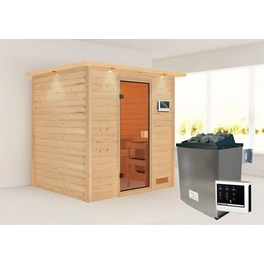 Sauna »Adelina «, BxTxH: 224 x 191 x 184 cm, 9 kW Ofen mit integr. Steuerung