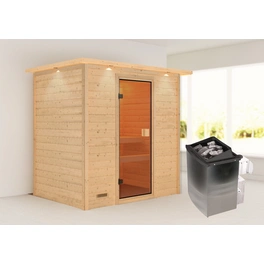 Sauna »Selena «, BxTxH: 224 x 191 x 159 cm, 9 kW Ofen mit integr. Steuerung