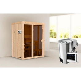 Sauna »Irava 1«, BxTxH: 155 x 198 x 122 cm, 3,6 kW Bio Ofen mit ext. Steuerung