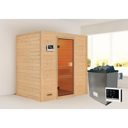 Sauna »Selena «, BxTxH: 196 x 187 x 145 cm, 9 kW Ofen mit ext. Steuerung