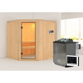 Sauna »Bodo «, BxTxH: 196 x 198 x 178 cm, 9 kW Bio Ofen mit ext. Steuerung