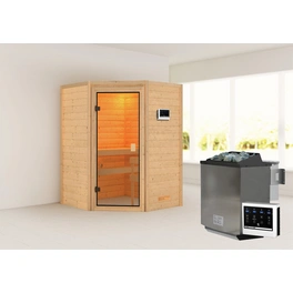 Sauna »Antonia «, BxTxH: 145 x 187 x 145 cm, 9 kW Bio Ofen mit ext. Steuerung