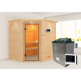 Sauna »Elea «, BxTxH: 224 x 191 x 184 cm, 9 kW Ofen mit ext. Steuerung