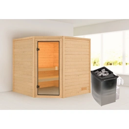 Sauna »Tilda «, BxTxH: 196 x 187 x 195 cm, 9 kW Ofen mit integr. Steuerung