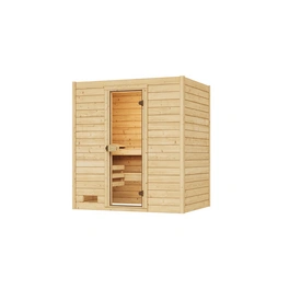 Massivholzsauna »VALIDA 2«, 4 Personen, inkl. 5,4 kW Ofen mit integrierter Steuerung