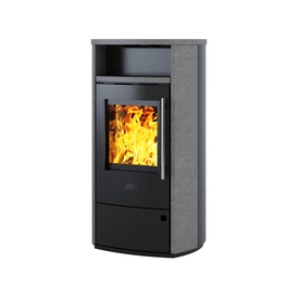 Kaminofen »Mailand«, grau, Naturstein, 6 kW