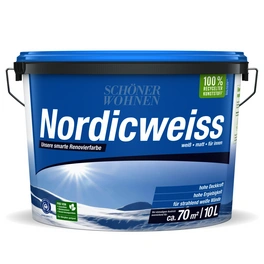 Dispersionsfarbe »Nordicweiss«, 10 Liter, weiss