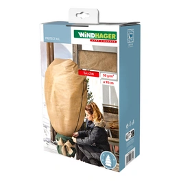 Winterschutzsack, W-Vlieshaube Protect XXL, 1,4 x 2 m, beige