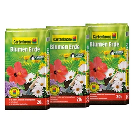 Blumenerde, 3 x 20 Liter