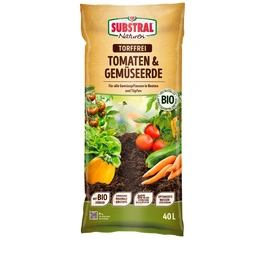 Pflanzerde, 40 Liter, geeignet für Tomanten und Gemüse, torffrei
