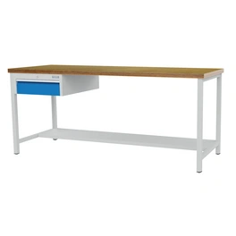 Arbeits- und Werktisch, BxHxT: 200 x 85,9 x 75 cm, Gestell: Stahlblech