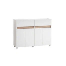 Kommode »Cosmo«, BxHxL: 33 x 84,8 x 112,2 cm, weiß, Holzwerkstoff melaminbeschichtet