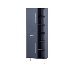 Hochschrank »Kent«, BxHxL: 33 x 184,3 x 67,1 cm, mitternachtsblau, Holzwerkstoff melaminbeschichtet