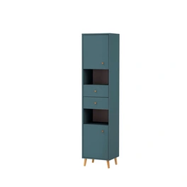 Hochschrank »Bjarne«, BxHxL: 33 x 177,3 x 40,3 cm, blau, Holzwerkstoff melaminbeschichtet