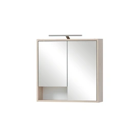 Spiegelschrank »Lindholm«, BxHxT: 63,5 x 65,9 x 16 cm, sandbeige, LED 300 lm