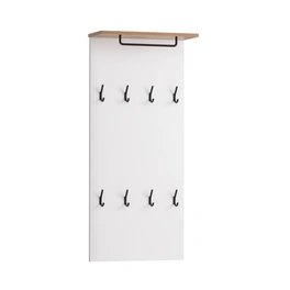 Hakenpaneel »Jelda«, BxHxT: 50 x 110,6 x 19,9 cm, weiß, Holzwerkstoff melaminbeschichtet