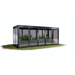 Gewächshaus »SunGarden Power 5.2«, BxHxT: 548 x 229 x 233 cm, anthrazit-metallic