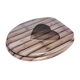 WC-Sitz, BxL: 37,7 x 47 cm, Wooden Heart