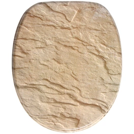 WC-Sitz, BxL: 37,7 x 47 cm, Sand Stone