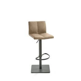 Barhocker »1285«, Breite: 42 cm, höhenverstellbar, Kunstleder, beige