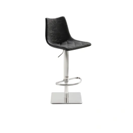 Barhocker »1275«, Breite: 43 cm, höhenverstellbar, Kunstleder, schwarz