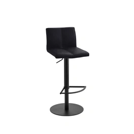 Barhocker »1385«, Breite: 42 cm, höhenverstellbar, Leder, schwarz