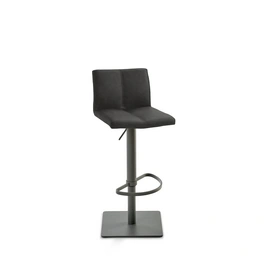 Barhocker »1285«, Breite: 42 cm, höhenverstellbar, Kunstleder, grau