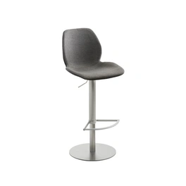 Barhocker »1276«, Breite: 46 cm, höhenverstellbar, Polyester, grau