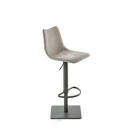 Barhocker »1275«, Breite: 43 cm, höhenverstellbar, Kunstleder, grau