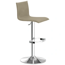 Barhocker »1212«, Breite: 45 cm, höhenverstellbar, Mikrofaser, beige