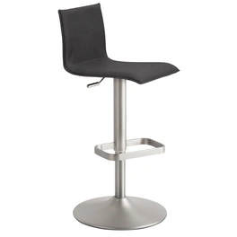 Barhocker »1212«, Breite: 45 cm, höhenverstellbar, Mikrofaser, grau