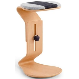 Hocker »NEST NATURE«, Breite: 38 cm, höhenverstellbar, Wolle, grau