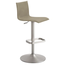 Barhocker »1212«, Breite: 45 cm, höhenverstellbar, Mikrofaser, beige