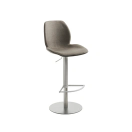 Barhocker »1276«, Breite: 46 cm, höhenverstellbar, Polyester, grau