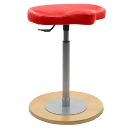 Hocker »1168«, Breite: 42 cm, höhenverstellbar, Kunstleder, rot