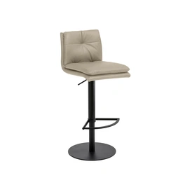 Barhocker »1215«, Breite: 41 cm, höhenverstellbar, Mikrofaser, beige