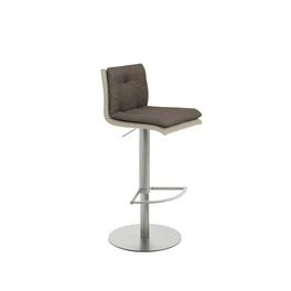 Barhocker »1215«, Breite: 41 cm, höhenverstellbar, Mikrofaser, beige