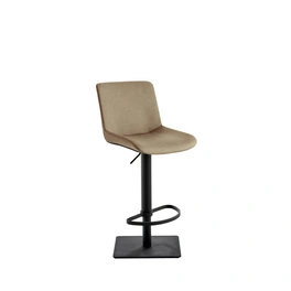 Barhocker »1287«, Breite: 40 cm, höhenverstellbar, Kunstleder, beige