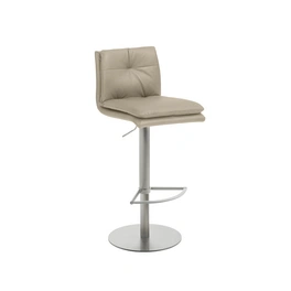 Barhocker »1215«, Breite: 41 cm, höhenverstellbar, Mikrofaser, beige