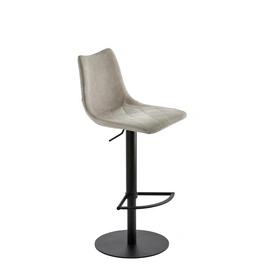 Barhocker »1375«, Breite: 43 cm, höhenverstellbar, Kunstleder, grau