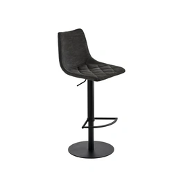 Barhocker »1375«, Breite: 43 cm, höhenverstellbar, Kunstleder, schwarz