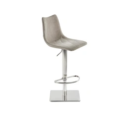 Barhocker »1275«, Breite: 43 cm, höhenverstellbar, Kunstleder, grau