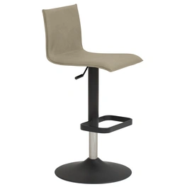 Barhocker »1212«, Breite: 45 cm, höhenverstellbar, Mikrofaser, beige