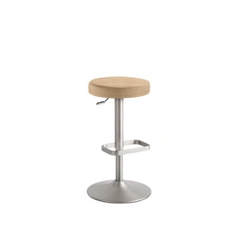 Barhocker »1200«, Breite: 44 cm, höhenverstellbar, Mikrofaser, beige