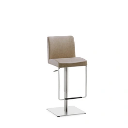 Barhocker »1260EL«, Breite: 40 cm, höhenverstellbar, Kunstleder, beige