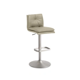 Barhocker »1211«, Breite: 44 cm, höhenverstellbar, Mikrofaser, beige